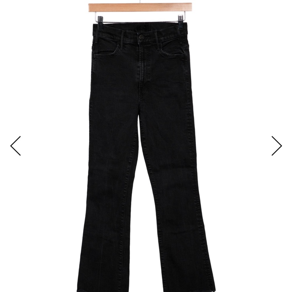 MOTHER Women's Black Straight Leg Jeans